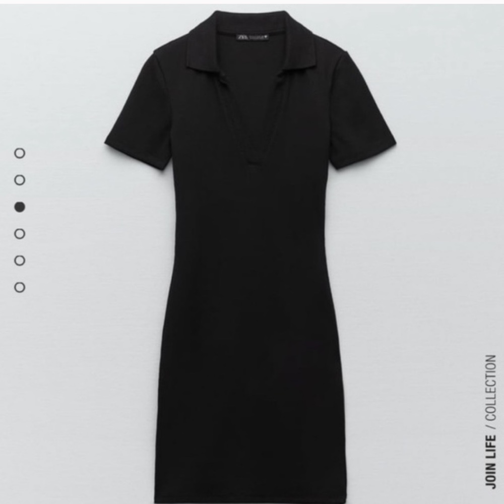Zara ribbed classic bodycon casual dress size M